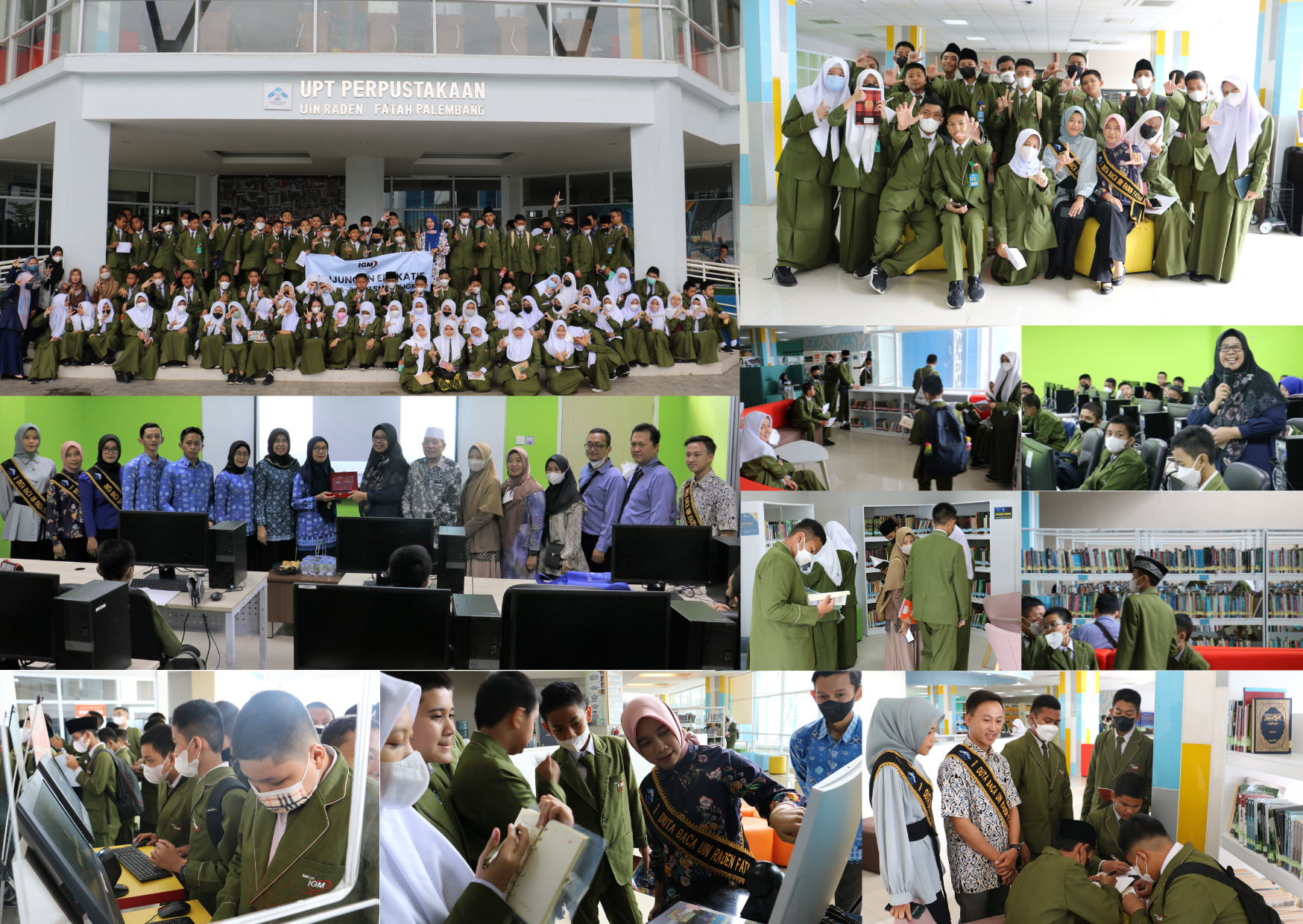 Kunjungan Edukatif Siswa/i SMP LTI IGM Palembang ke Perpustakaan UIN Raden Fatah